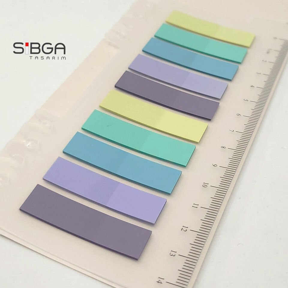 Şeffaf Renkli Postit Post-it Post It. Kitap Ayracı Ayraç Postit Sticker Not Kağıdı 200 Yaprak