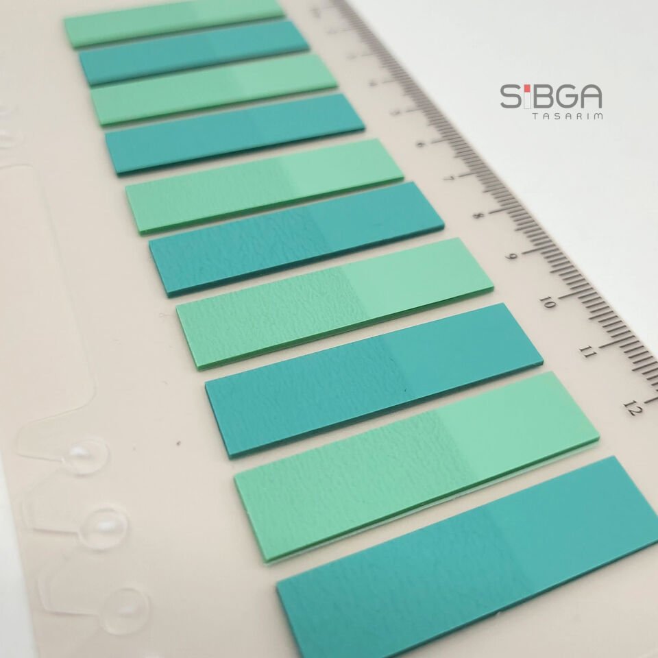 Şeffaf Yeşil Renk Postit Post-it Post It. Kitap Ayracı Ayraç Postit Sticker Not Kağıdı 200 Yaprak