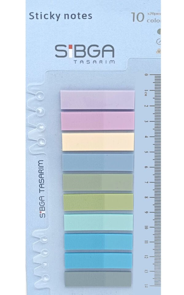 Şeffaf Renkli Postit Post-it Post It. Kitap Ayracı Ayraç Postit Sticker 200 Yaprak
