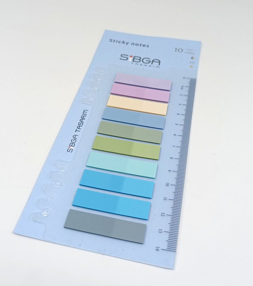Şeffaf Renkli Postit Post-it Post It. Kitap Ayracı Ayraç Postit Sticker 200 Yaprak