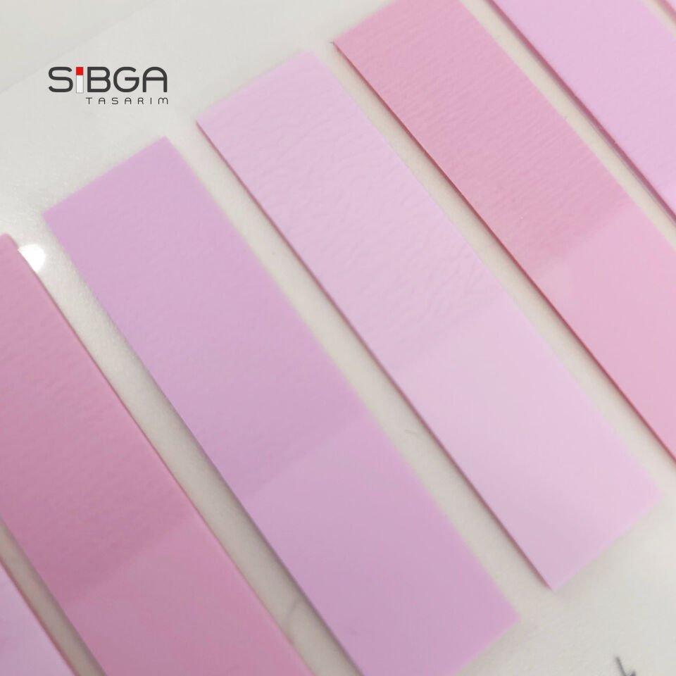 Şeffaf Pembe Renkli Postit Post-it Post It. Kitap Ayracı Ayraç Postit Sticker Not Kağıdı