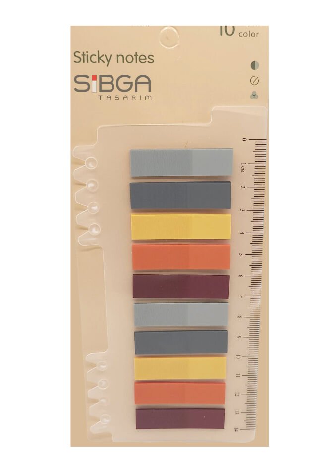 Şeffaf Renkli Postit Post-it Post It. Kitap Ayracı Ayraç Postit Sticker Not Kağıdı 200 Yaprak