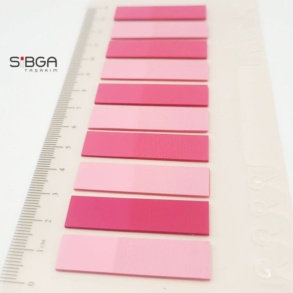 Şeffaf Pembe Renkli Postit Post-it Post It. Kitap Ayracı Ayraç Postit Sticker Not Kağıdı 200 Yaprak