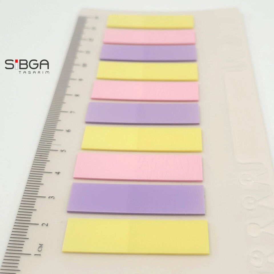 Şeffaf Renkli Postit Post-it Post It. Kitap Ayracı Ayraç Postit Sticker Not Kağıdı 200 Yaprak