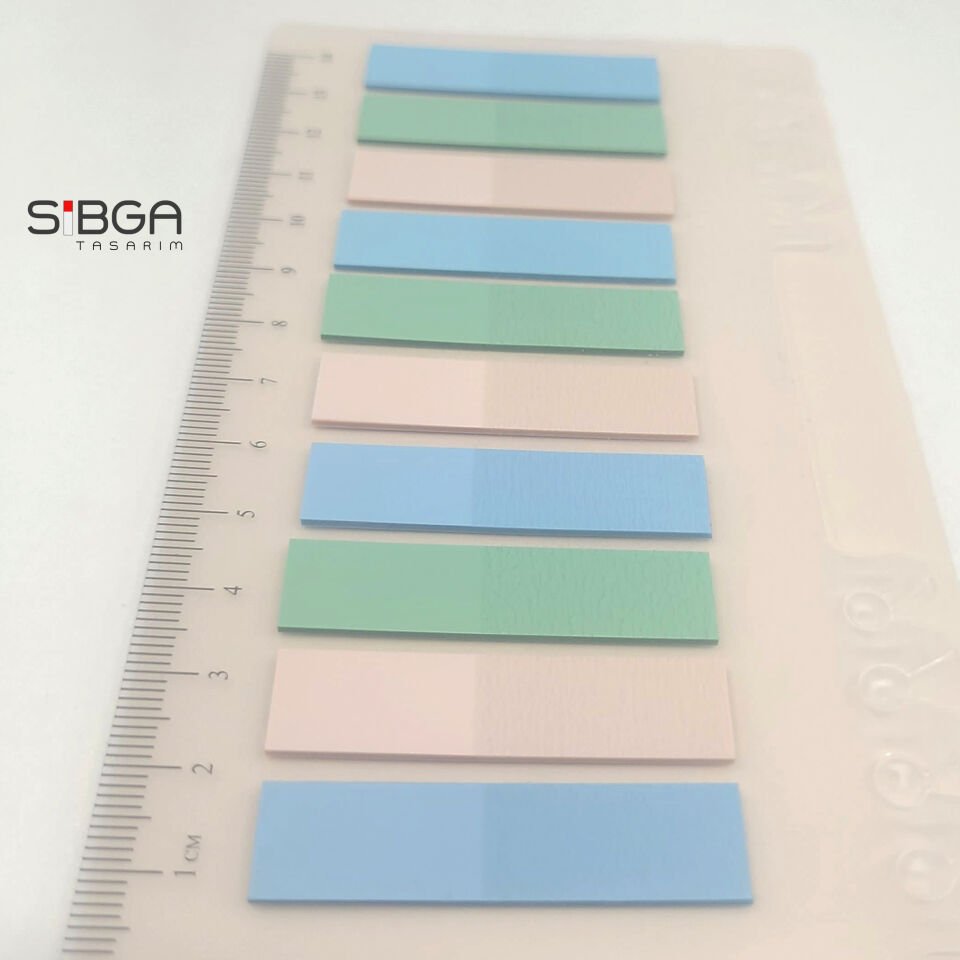 Şeffaf Renkli Postit Post-it Post It. Kitap Ayracı Ayraç Postit Sticker Not Kağıdı 200 Yaprak