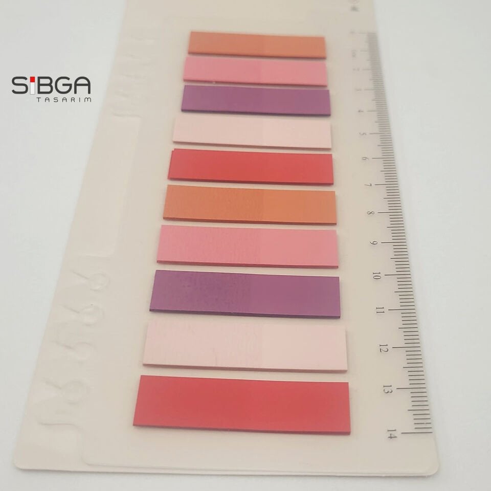 Şeffaf Renkli Postit Post-it Post It. Kitap Ayracı Ayraç Postit Sticker Not Kağıdı 200 Yaprak