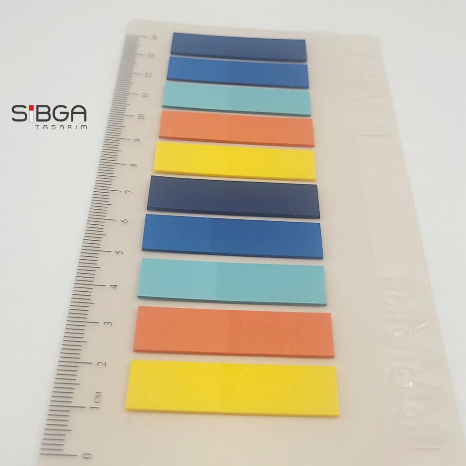 Şeffaf Renkli Postit Post-it Post It. Kitap Ayracı Ayraç Postit Sticker Not Kağıdı 200 Yaprak