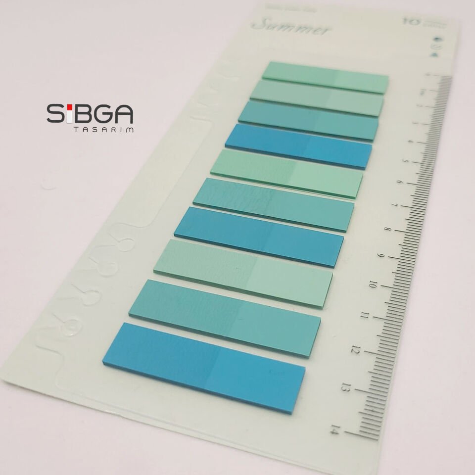 Şeffaf Renkli Postit Post-it Post It. Kitap Ayracı Ayraç Postit Sticker Not Kağıdı 200 Yaprak