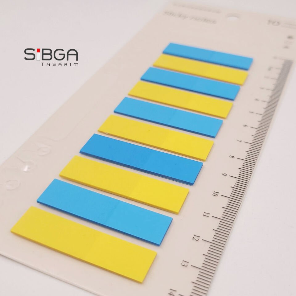 Şeffaf Renkli Postit Post-it Post It. Kitap Ayracı Ayraç Postit Sticker Not Kağıdı 200 Yaprak