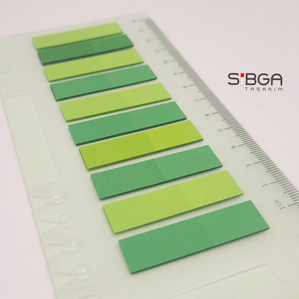 Şeffaf Renkli Postit Post-it Post It. Kitap Ayracı Ayraç Postit Sticker Not Kağıdı 200 Yaprak