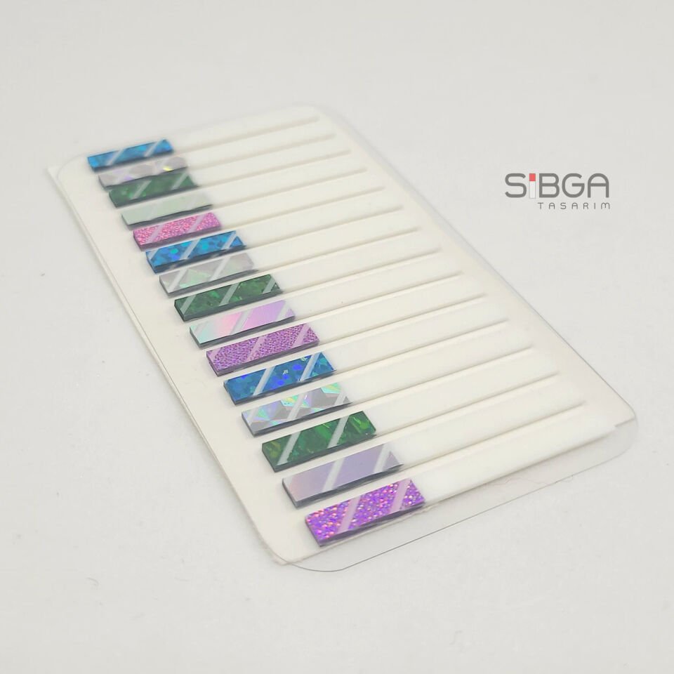 Simli İnce Şerit Şeffaf Renkli Postit Post-it Post It. Kitap Ayracı Ayraç Postit Sticker 225 Yaprak