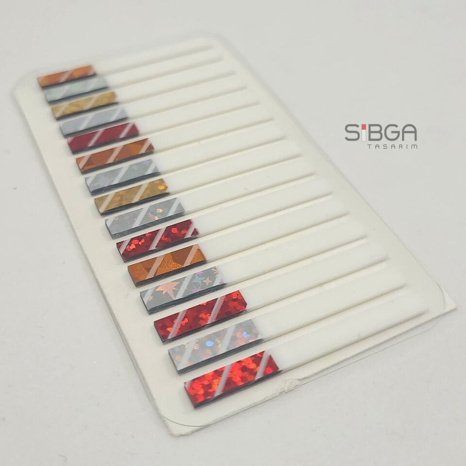 Simli İnce Şerit Şeffaf Renkli Postit Post-it Post It. Kitap Ayracı Ayraç Postit Sticker 225 Yaprak