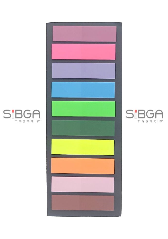 Şeffaf Renkli Postit Post-it Post It. Kitap Ayracı Ayraç Postit Sticker Not Kağıdı 200 Yaprak