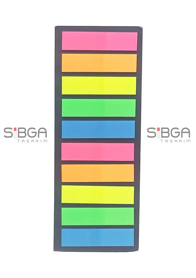 Şeffaf Renkli Postit Post-it Post It. Kitap Ayracı Ayraç Postit Sticker Not Kağıdı 200 Yaprak