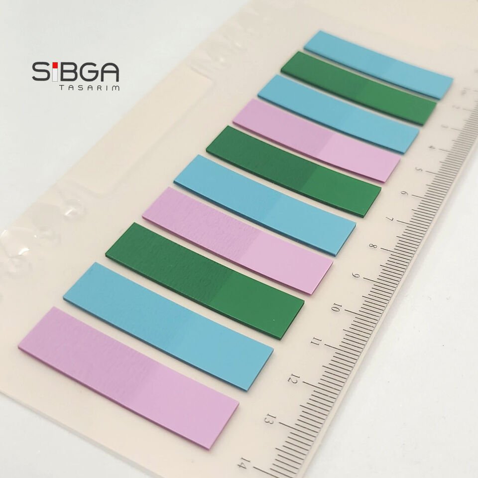 Şeffaf Renkli Postit Post-it Post It. Kitap Ayracı Ayraç Postit Sticker Not Kağıdı 200 Yaprak