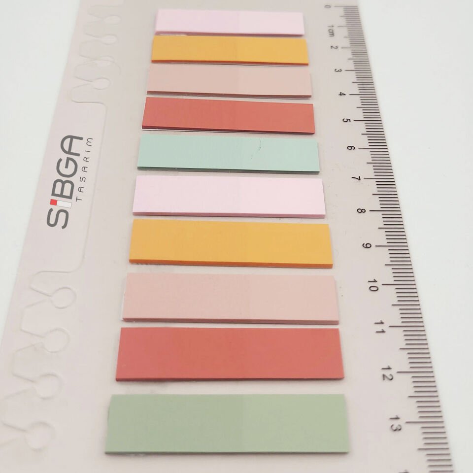 Şeffaf Renkli Postit Post-it Post It. Kitap Ayracı Ayraç Postit Sticker Not Kağıdı 200 Yaprak