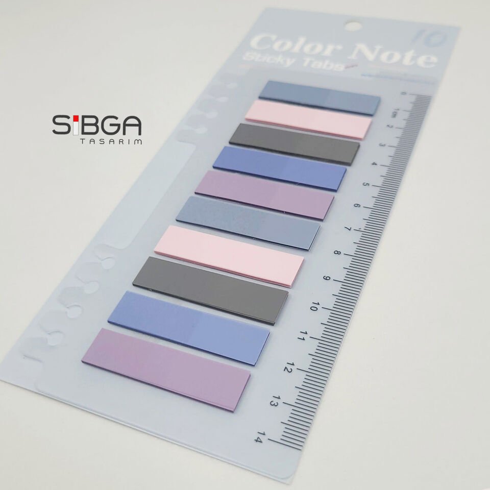 Şeffaf Renkli Postit Post-it Post It. Kitap Ayracı Ayraç Postit Sticker Not Kağıdı 200 Yaprak