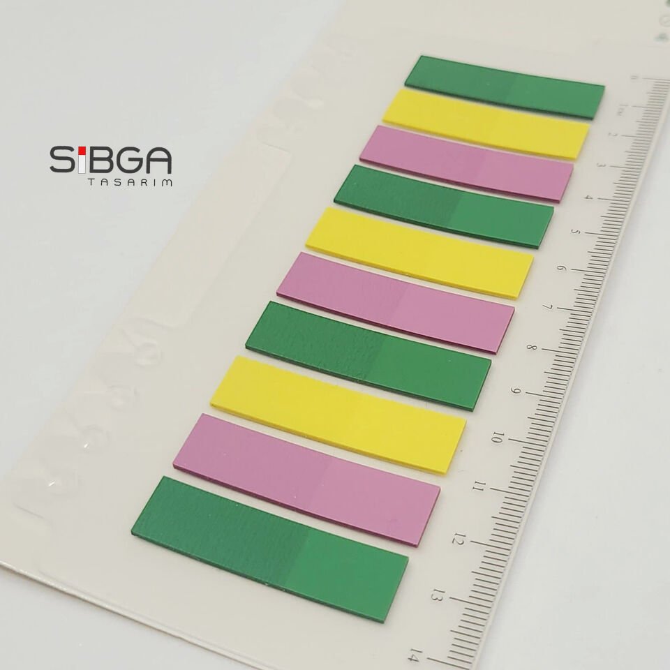 Şeffaf Renkli Postit Post-it Post It. Kitap Ayracı Ayraç Postit Sticker Not Kağıdı 200 yaprak