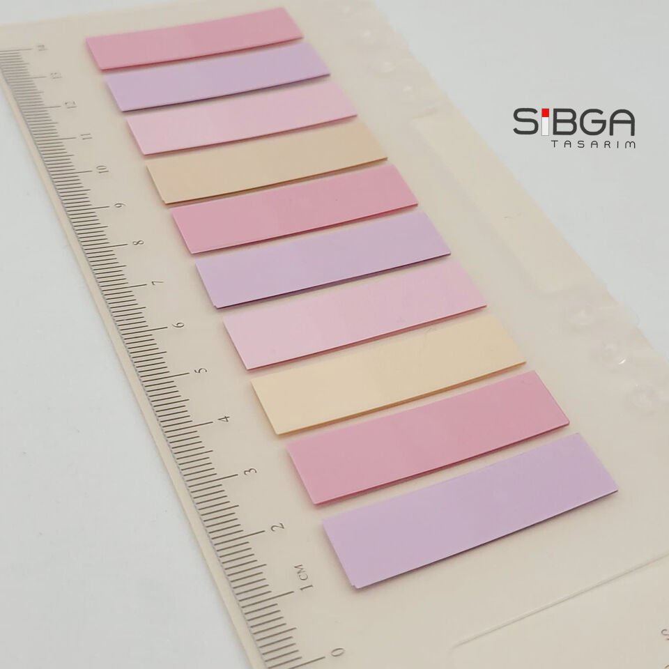 Şeffaf Renkli Postit Post-it Post It. Kitap Ayracı Ayraç Postit Sticker Not Kağıdı 200 Yaprak