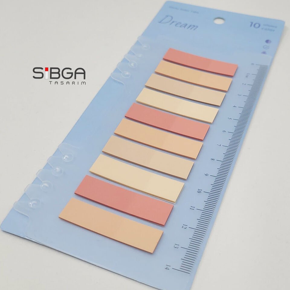 Şeffaf Renkli Postit Post-it Post It. Kitap Ayracı Ayraç Postit Sticker Not Kağıdı 200 Yaprak