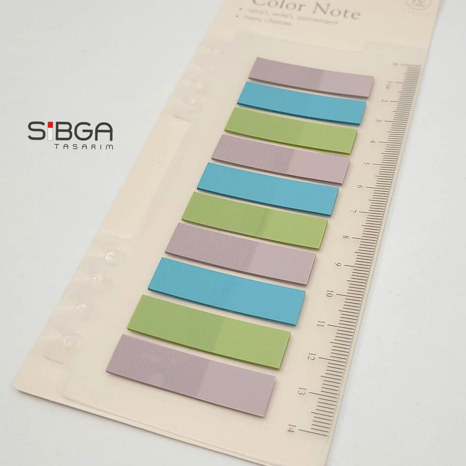 Şeffaf Renkli Postit Post-it Post It. Kitap Ayracı Ayraç Postit Sticker Not Kağıdı 200 Yaprak