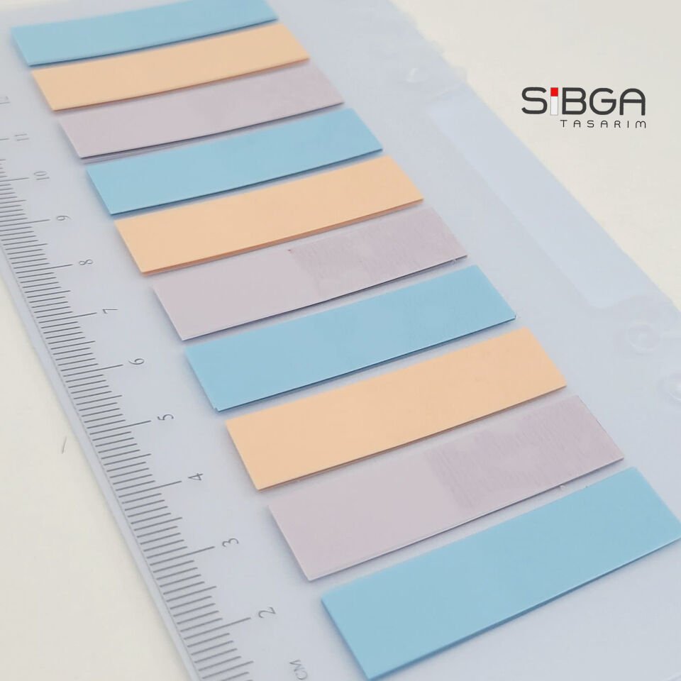 Şeffaf Renkli Postit Post-it Post It. Kitap Ayracı Ayraç Postit Sticker Not Kağıdı 200 Yaprak