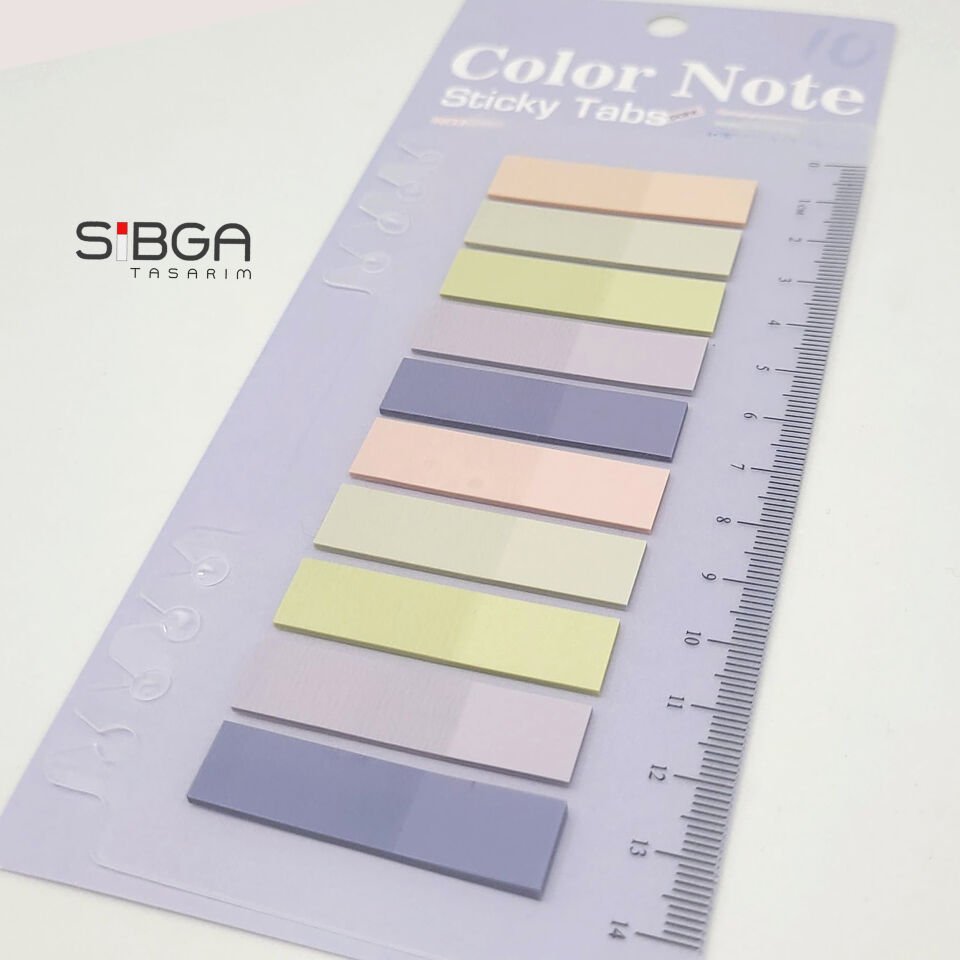 Şeffaf Renkli Postit Post-it Post It. Kitap Ayracı Ayraç Postit Sticker Not Kağıdı 200 Yaprak