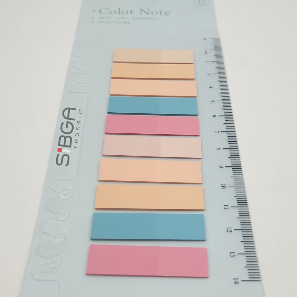 Şeffaf Renkli Postit Post-it Post It. Kitap Ayracı Ayraç Postit Sticker Not Kağıdı 200 Yaprak