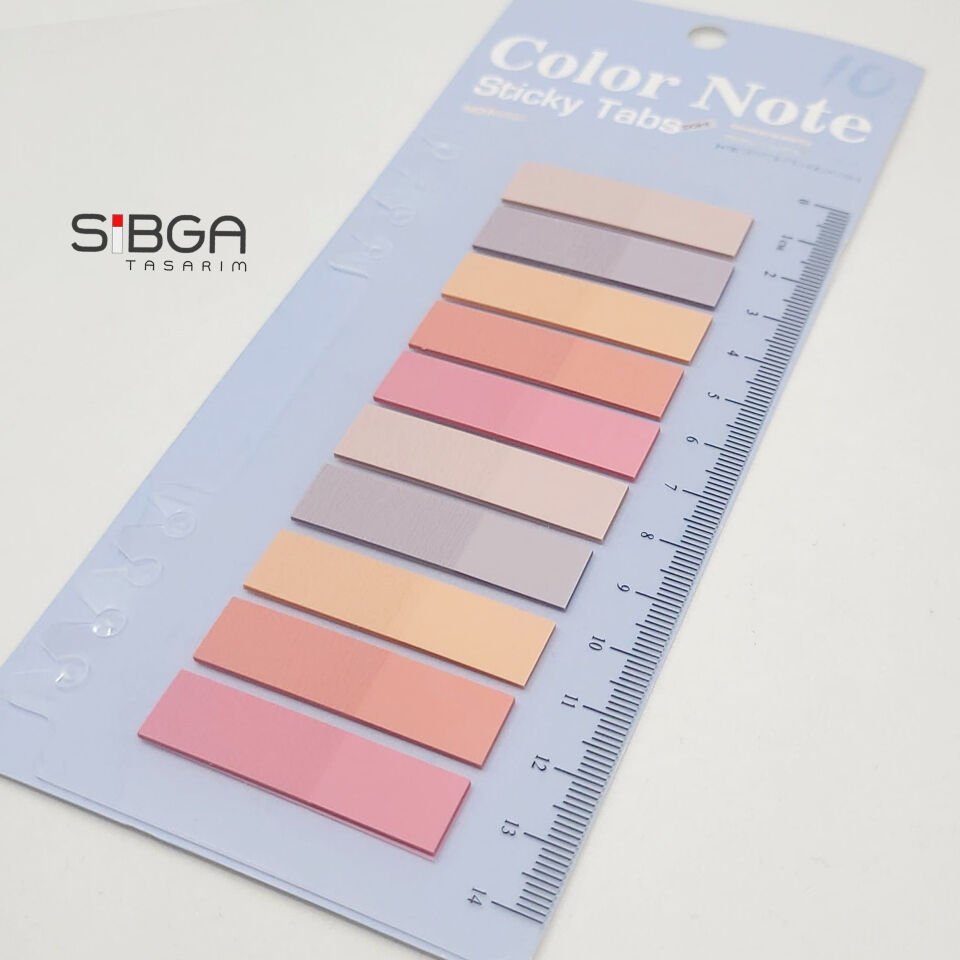 Şeffaf Renkli Postit Post-it Post It. Kitap Ayracı Ayraç Postit Sticker Not Kağıdı 200 Yaprak