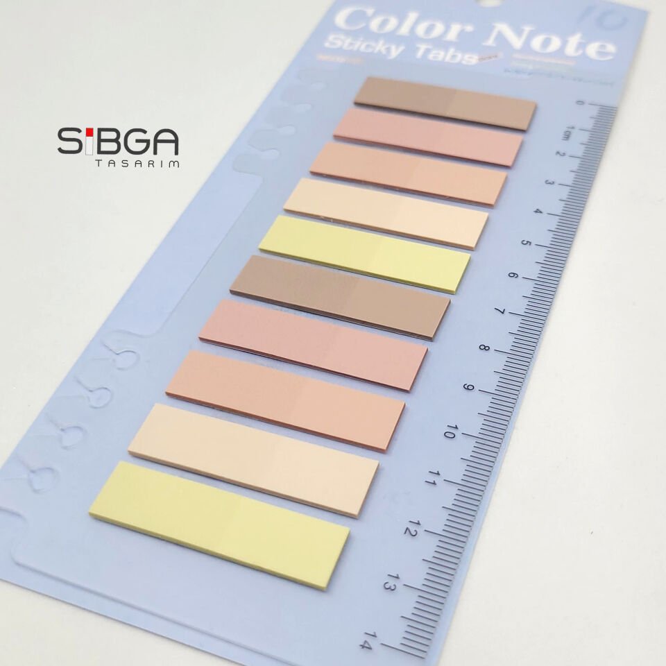 Şeffaf Renkli Postit Post-it Post It. Kitap Ayracı Ayraç Postit Sticker Not Kağıdı 200 Yaprak