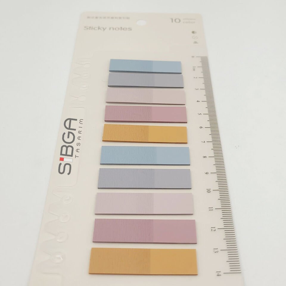 Şeffaf Renkli Postit Post-it Post It. Kitap Ayracı Ayraç Postit Sticker Not Kağıdı 200 Yaprak