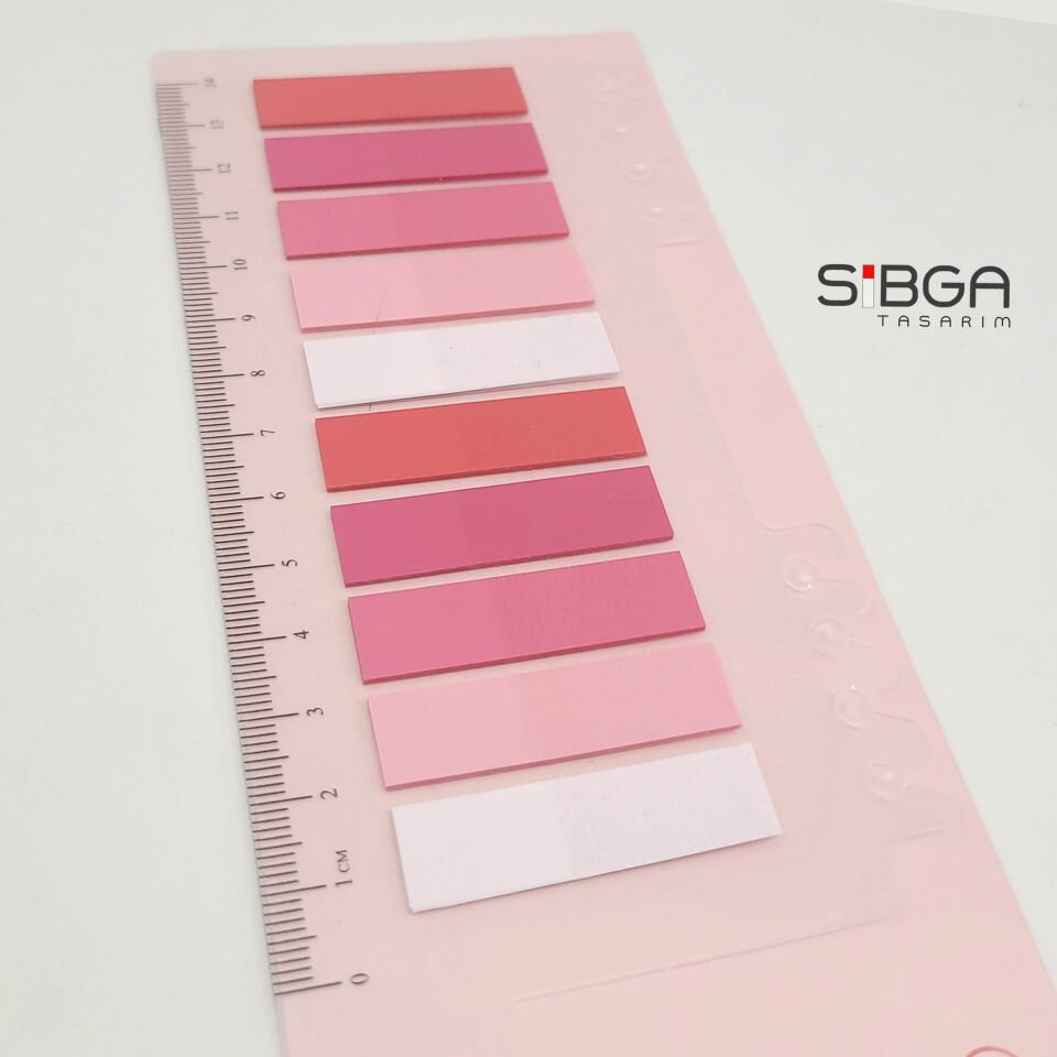 Şeffaf Renkli Postit Post-it Post It. Kitap Ayracı Ayraç Postit Sticker Not Kağıdı 200 Yaprak