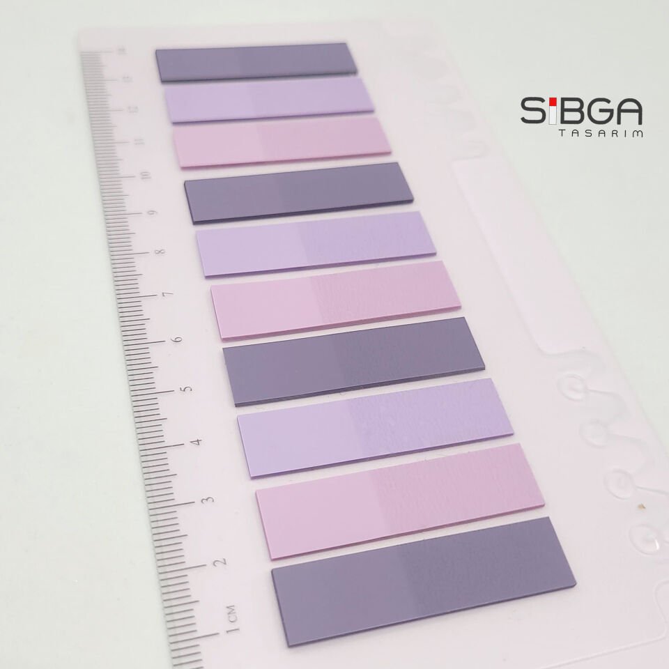 Şeffaf Renkli Postit Post-it Post It. Kitap Ayracı Ayraç Postit Sticker Not Kağıdı