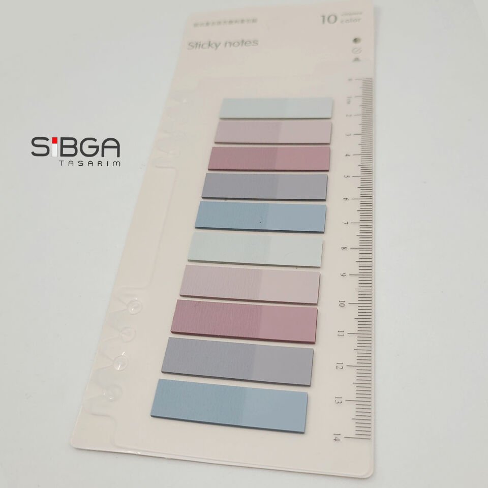 Şeffaf Renkli Postit Post-it Post It. Kitap Ayracı Ayraç Postit Sticker Not Kağıdı 200 Yaprak
