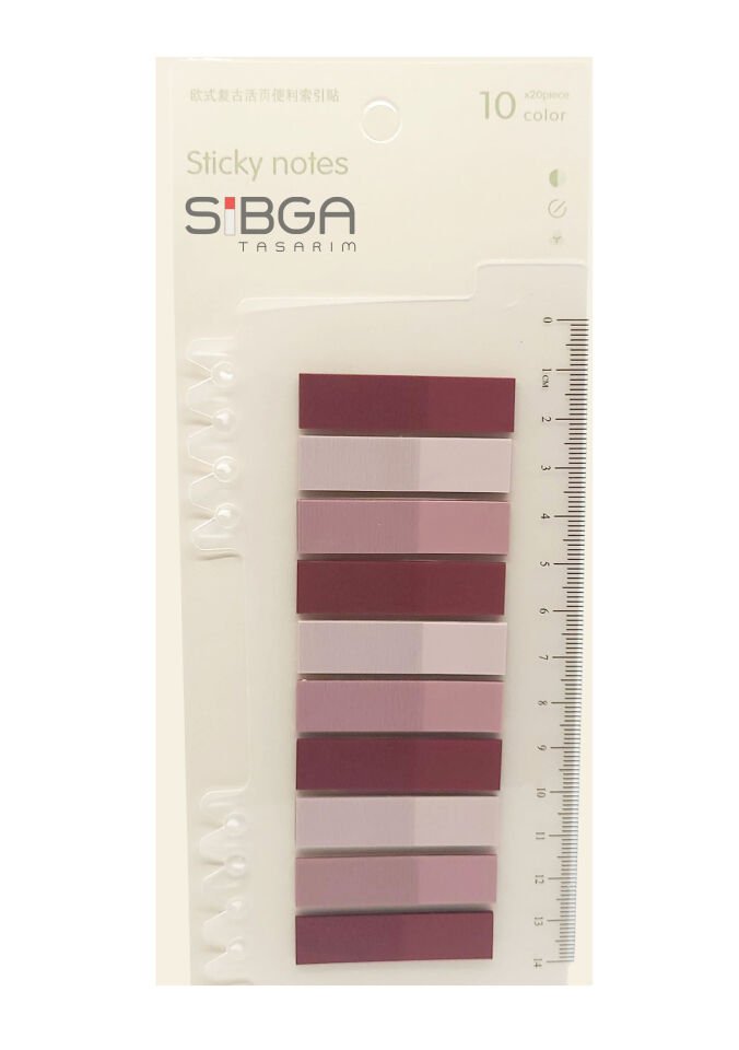 Şeffaf Renkli Postit Post-it Post It. Kitap Ayracı Ayraç Postit Sticker Not Kağıdı 200 Yaprak