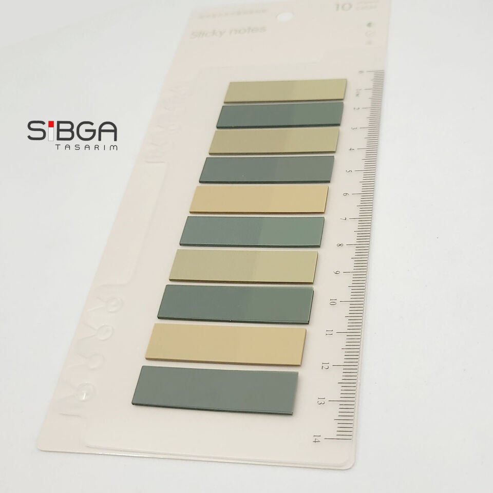 Şeffaf Renkli Postit Post-it Post It. Kitap Ayracı Ayraç Postit Sticker Not Kağıdı 200 yaprak