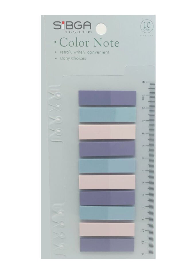 Şeffaf Renkli Postit Post-it Post It. Kitap Ayracı Ayraç Postit Sticker Not Kağıdı 200 Yaprak
