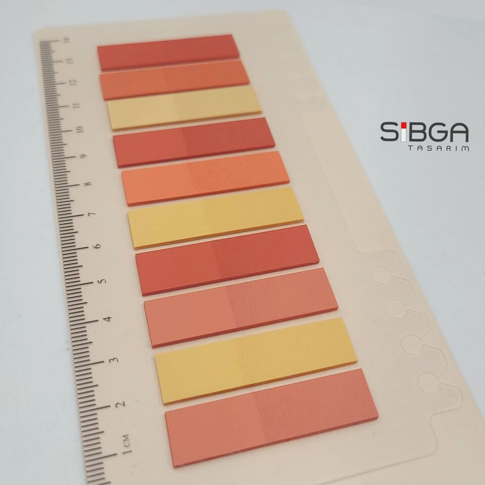 Şeffaf Renkli Postit Post-it Post It. Kitap Ayracı Ayraç Postit Sticker Not Kağıdı 200 Yaprak