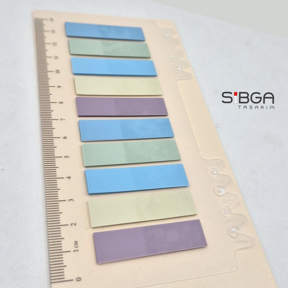 Şeffaf Renkli Postit Post-it Post It. Kitap Ayracı Ayraç Postit Sticker Not Kağıdı 200 yaprak