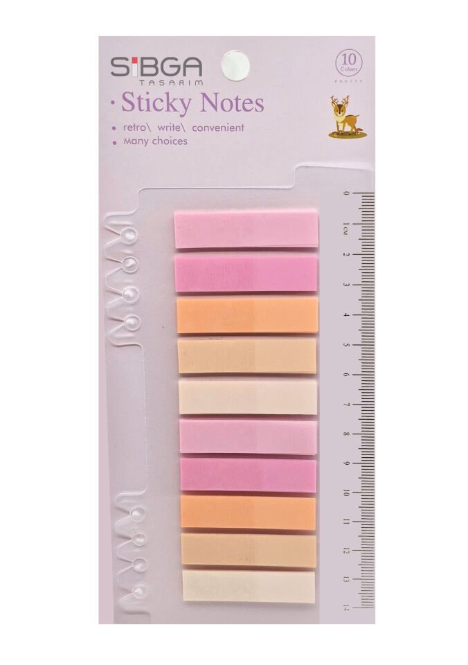 Şeffaf Renkli Postit Post-it Post It. Kitap Ayracı Ayraç Postit Sticker Not Kağıdı 200 yaprak