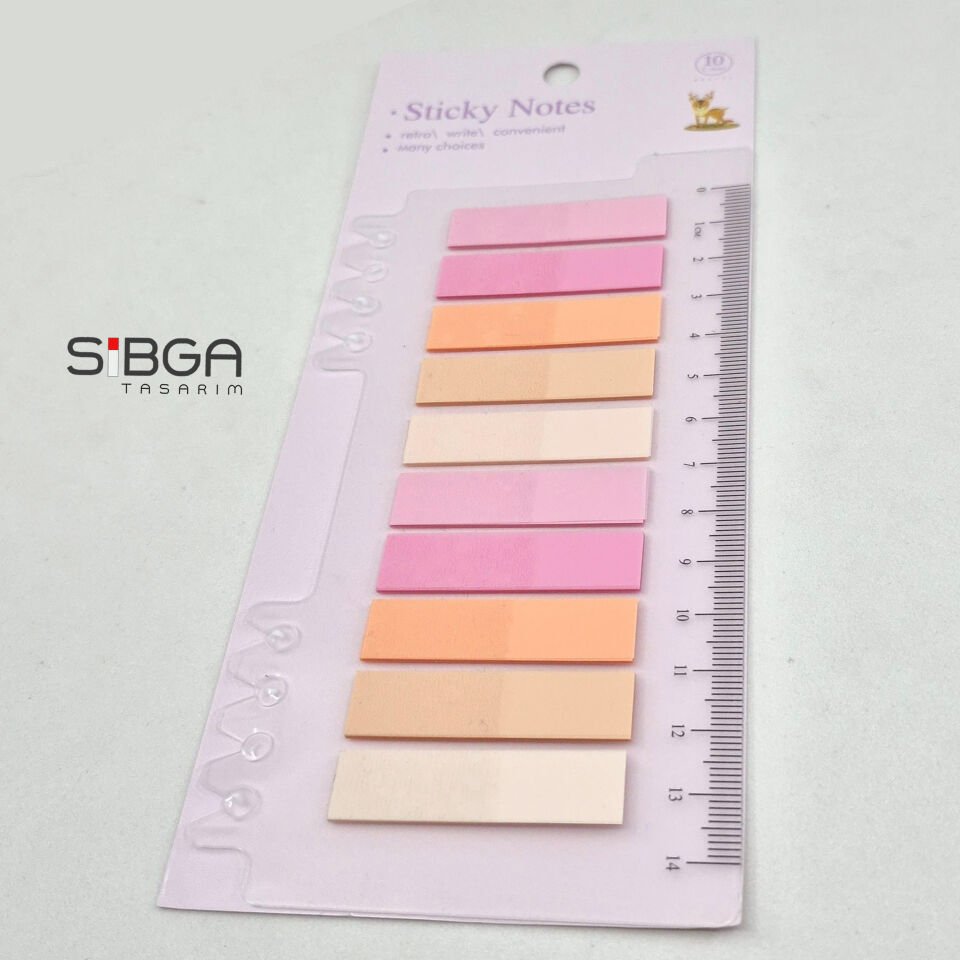 Şeffaf Renkli Postit Post-it Post It. Kitap Ayracı Ayraç Postit Sticker Not Kağıdı 200 yaprak