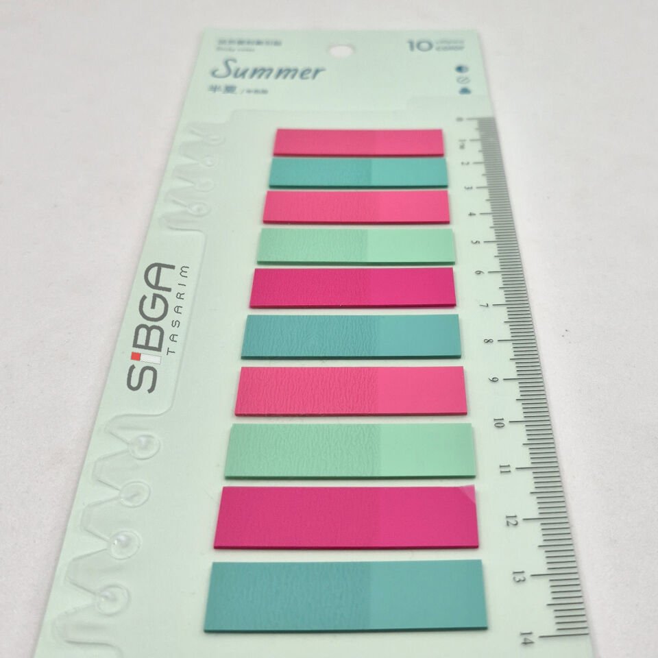 Şeffaf Renkli Postit Post-it Post It. Kitap Ayracı Ayraç Postit Sticker Not Kağıdı 200 Yaprak