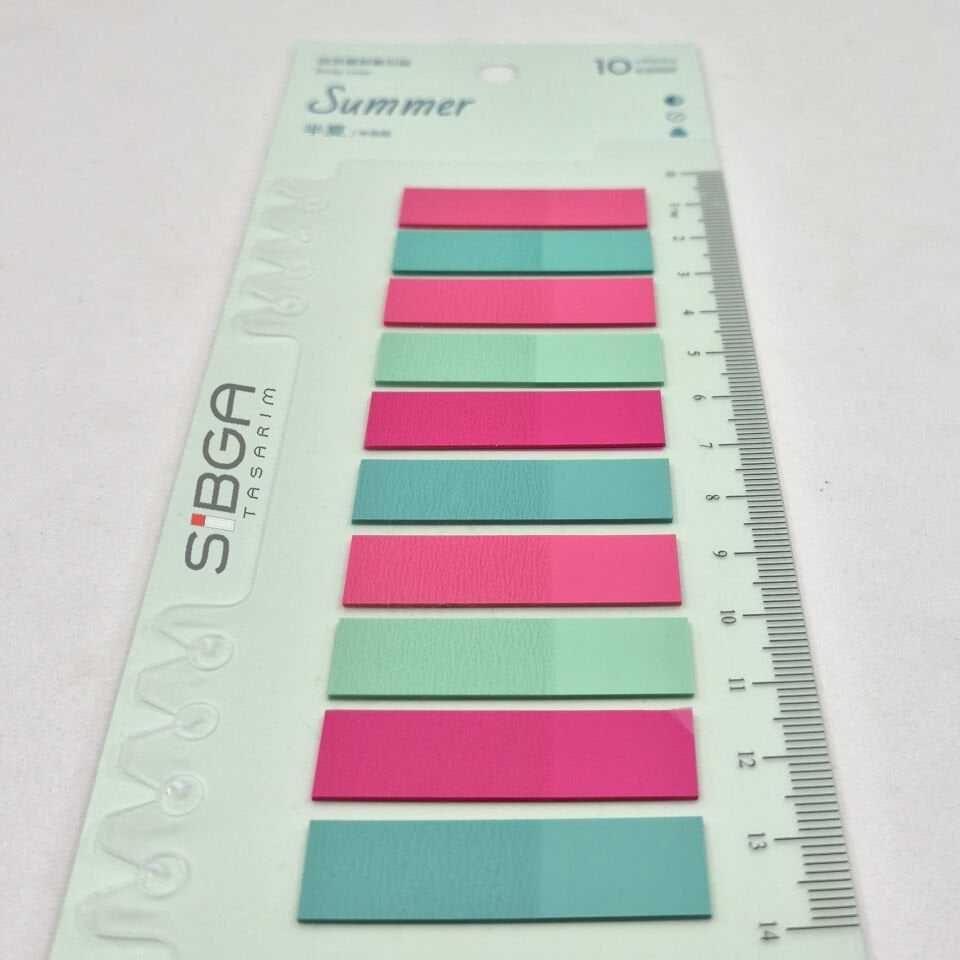Şeffaf Renkli Postit Post-it Post It. Kitap Ayracı Ayraç Postit Sticker Not Kağıdı 200 Yaprak