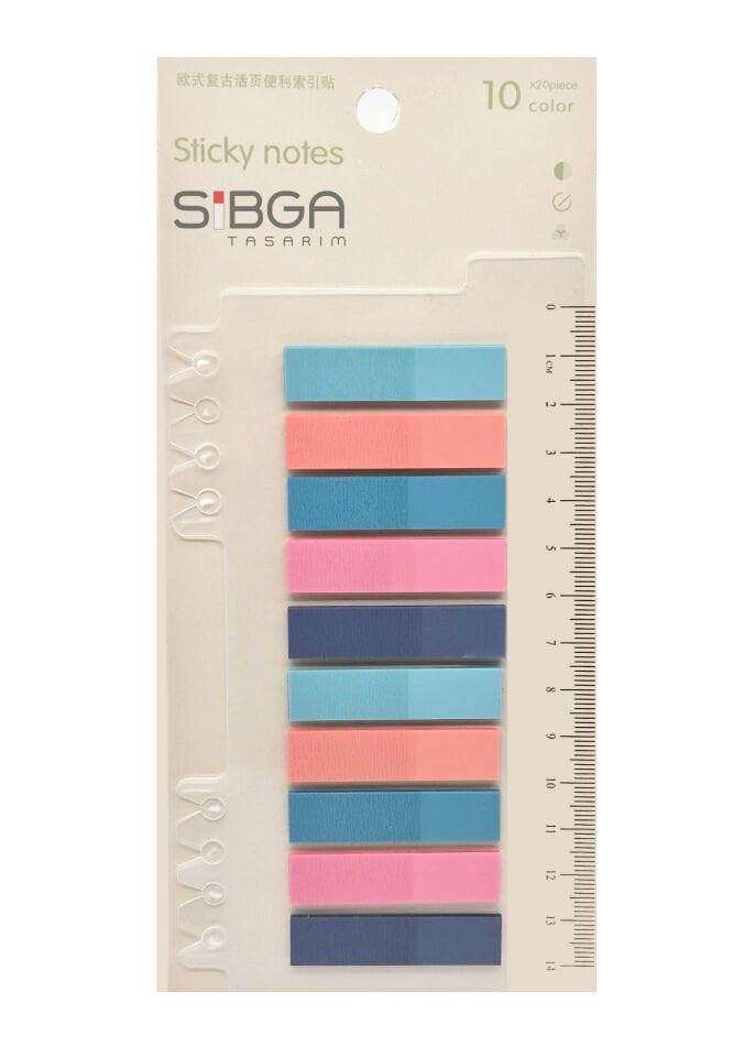 Şeffaf Renkli Postit Post-it Post It. Kitap Ayracı Ayraç Postit Sticker Not Kağıdı 200 yaprak