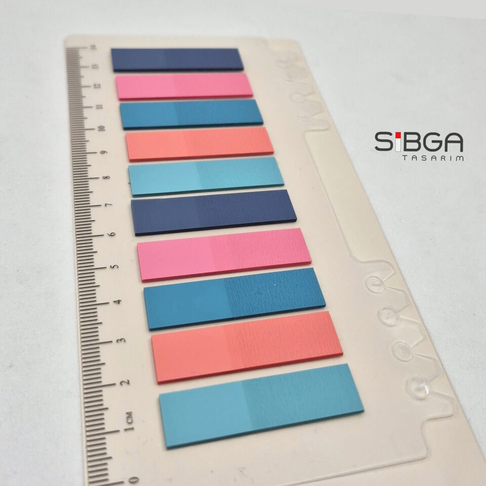 Şeffaf Renkli Postit Post-it Post It. Kitap Ayracı Ayraç Postit Sticker Not Kağıdı 200 yaprak