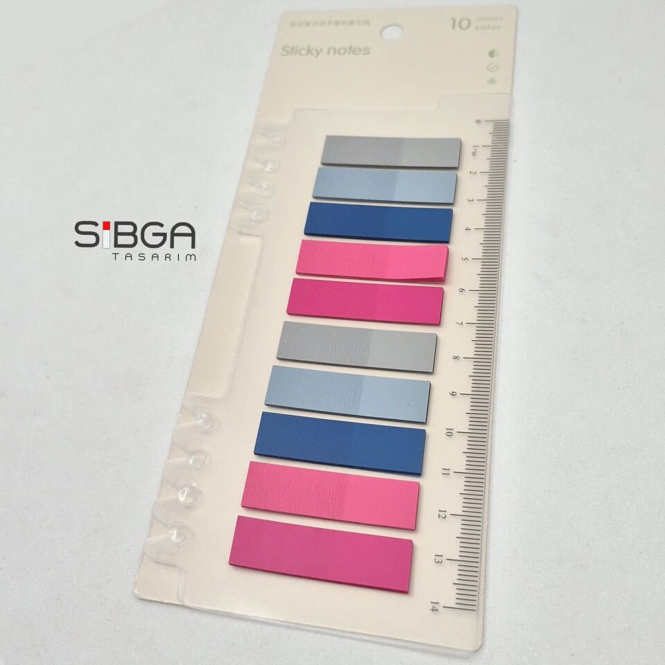 Şeffaf Renkli Postit Post-it Post It. Kitap Ayracı Ayraç Postit Sticker Not Kağıdı 200 yaprak