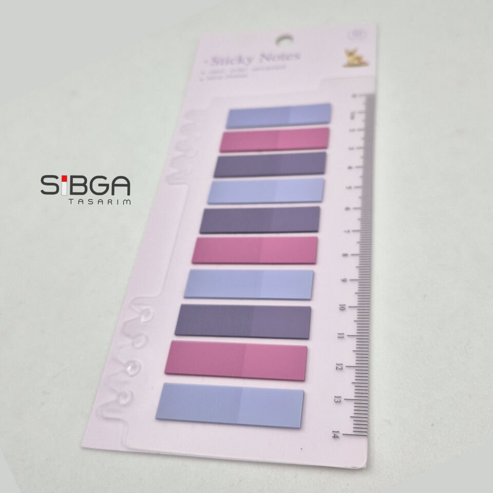 Şeffaf Renkli Postit Post-it Post It. Kitap Ayracı Ayraç Postit Sticker Not Kağıdı 200 yaprak