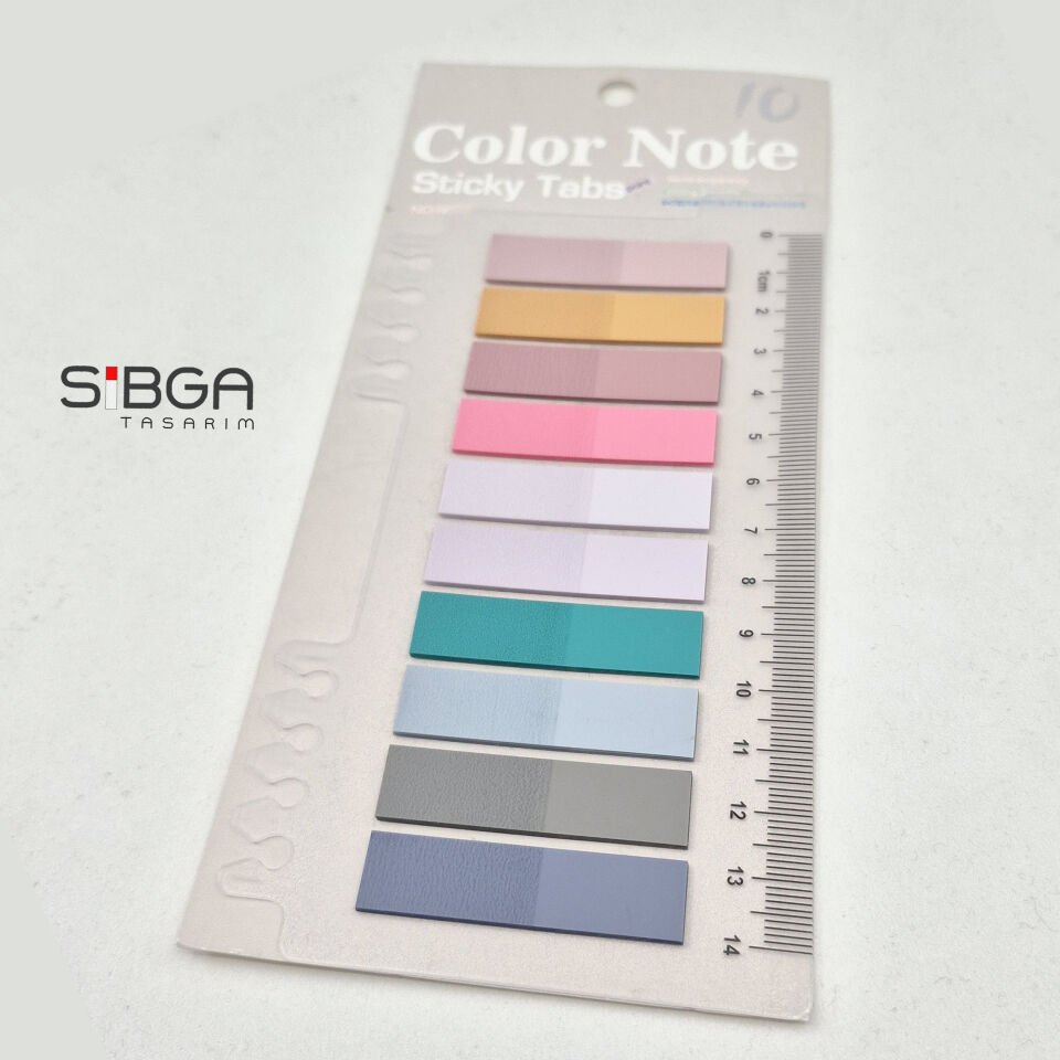 Şeffaf Renkli Postit Post-it Post It. Kitap Ayracı Ayraç Postit Sticker Not Kağıdı 200 yaprak