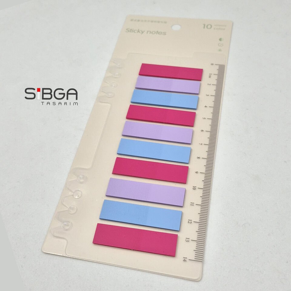 Şeffaf Renkli Postit Post-it Post It. Kitap Ayracı Ayraç Postit Sticker Not Kağıdı 200 yaprak