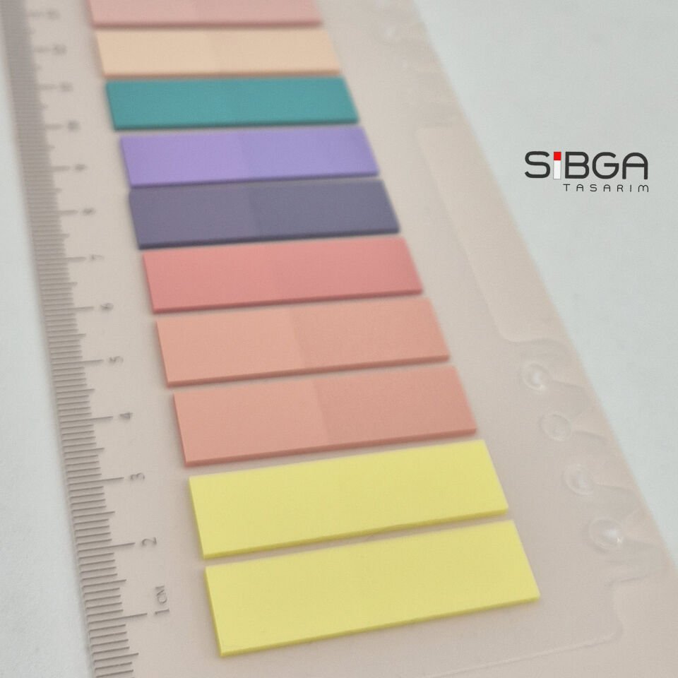 Şeffaf Renkli Postit Post-it Post It. Kitap Ayracı Ayraç Postit Sticker Not Kağıdı 200 yaprak